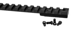 Warne V450M Vapor Picatinny Rail Black Anodized Aluminum Howa 1500/Weatherby Vanguard Except Weatherby MK V Short Action, 0 MOA