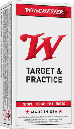 Winchester Ammo Q4171 USA  38Special 130gr Full Metal Jacket 50 Per Box/10 Case