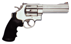 S&W 629 44MAG 5" AS 6-SHOT - STAINLESS STEEL RUBBER