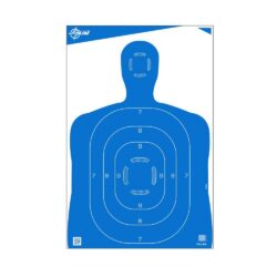 Allen EZ-Aim Silhouette Paper Shooting Targets 23"W x 35"H Blue 100/ct